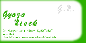 gyozo misek business card
